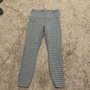 striped Athleta leggings